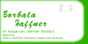 borbala haffner business card